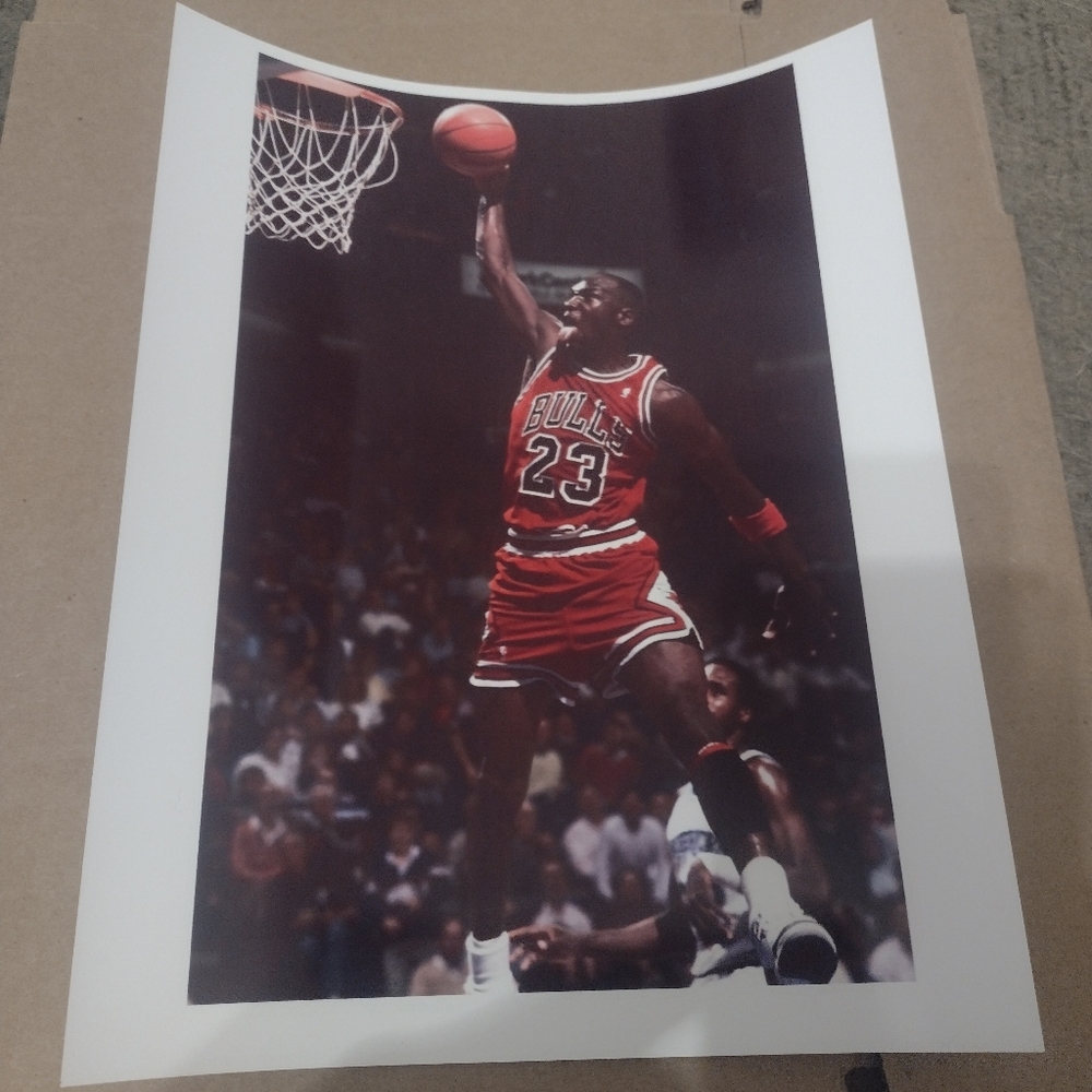 MICHAEL AIR JORDAN CHICAGO BULLS 8.5x11 ULTRA PREMIUM GLOSSY REPRINT NBA POSTER!